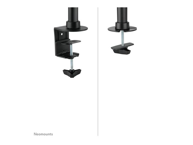 Neomounts FPMA-DCB100D - Mounting kit - full-motion - for 2 LCD displays - black - screen size: 10\"-27\" - clamp mountable, grommet, desk-mountable