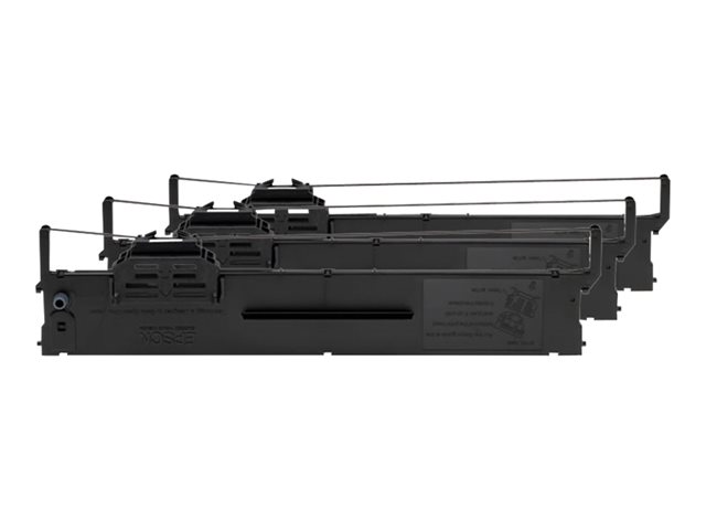 Epson SIDM Black Ribbon Cartridge for PLQ-20/22/30, 3-Pack (C13S015339)