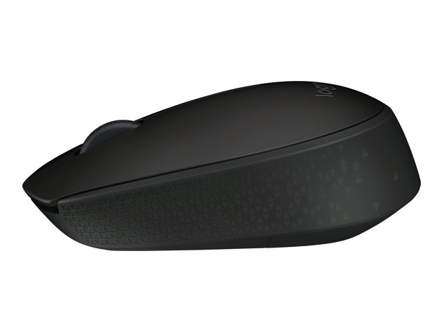 Logitech B170 - Mouse - optical - 3 buttons - wireless - 2.4 GHz - USB wireless receiver - black