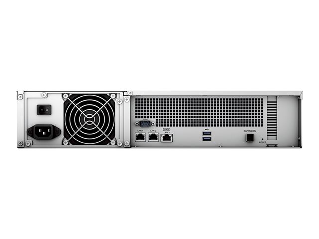 Synology RackStation RS2423+ - NAS server - 12 bays - rack-mountable - SATA 6Gb/s - RAID JBOD, RAID 0, 1, 5, 6, 10 - RAM 8 GB - Gigabit Ethernet / 10 Gigabit Ethernet - iSCSI support - 2U
