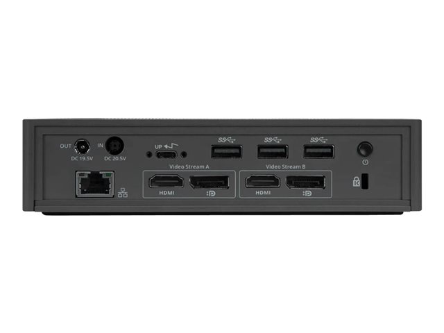 Targus Universal DV4K Docking Station - Docking station - USB-C / Thunderbolt 3 - 2 x HDMI, 2 x DP - 1GbE - Europe