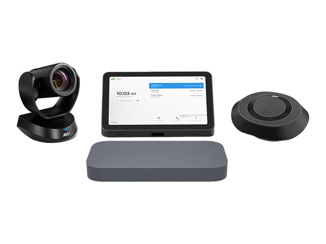 ASUS Google Meet GQE20A - Large Room Kit - video conferencing kit (speakerphone, touchscreen console, PTZ camera) - iron grey - with Meeting Computer System - power adapter included