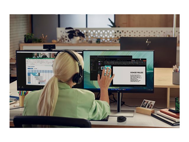HP E24t G5 - E-Series - LED monitor - 23.8\" - touchscreen - 1920 x 1080 Full HD (1080p) @ 75 Hz - IPS - 300 cd/m² - 1000:1 - 5 ms - HDMI, DisplayPort - black, black and silver (stand)
