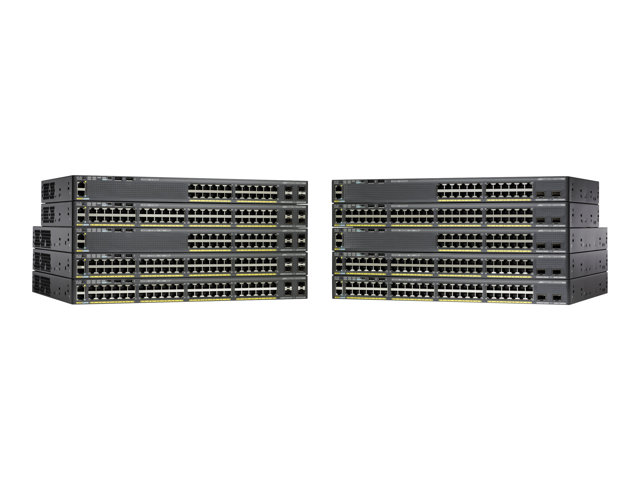 Cisco Catalyst 2960XR-24PS-I - Switch - L3 - Managed - 24 x 10/100/1000 (PoE+) + 4 x Gigabit SFP - desktop, rack-mountable - PoE+ (370 W) - refurbished