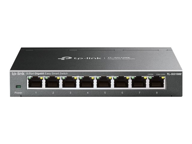 TP-Link JetStream TL-SG108E Easy Smart Switch - Switch - Managed - 8 x 10/100/1000 - desktop