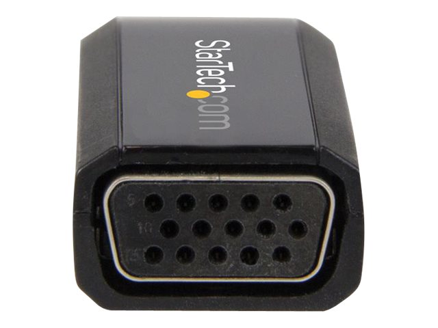 StarTech.com HDMI to VGA Adapter - Aux Audio Output - Compact - 1920x1200 - HDMI to VGA (HD2VGAMICRA) - Video converter - HDMI - VGA - black