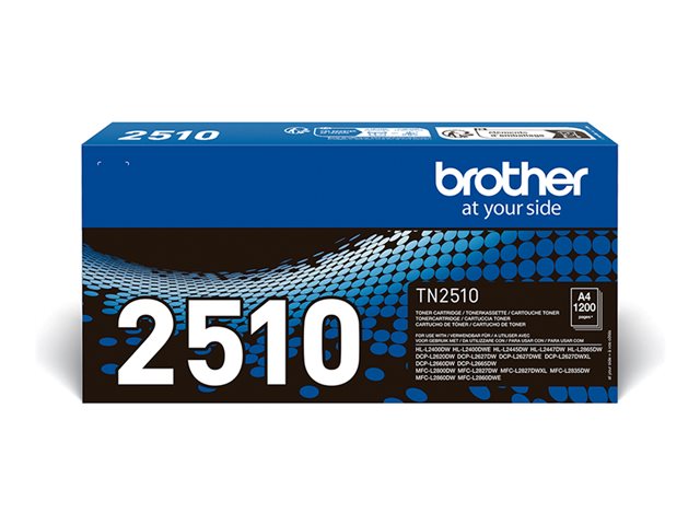 Brother TN-2510 - High capacity - black - original - box - toner cartridge - for Brother DCP-L2620, L2627, L2660, HL-L2400, L2445, L2447, MFC-L2800, L2827, L2860