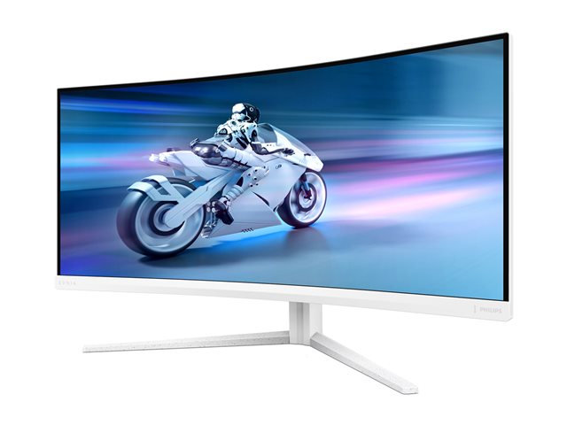 Philips Evnia 5000 34M2C5501A - LED monitor - gaming - curved - 34\" - 3440 x 1400 WQHD @ 180 Hz - Fast VA - 300 cd/m² - 4000:1 - DisplayHDR 400 - 0.5 ms - 2xHDMI, DisplayPort - speakers - white