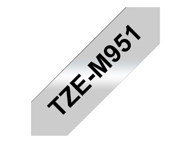 Brother TZe-M951 - Black on matte silver - Roll (2.4 cm x 8 m) 1 cassette(s) laminated tape - for Brother PT-D600, P-Touch PT-D800, P900, P950, P-Touch Cube Plus PT-P710