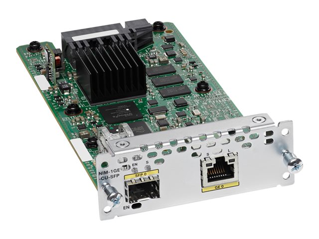 Cisco WAN Network Interface Module - Expansion module - combo Gigabit SFP x 1 - refurbished - for Cisco 4451-X