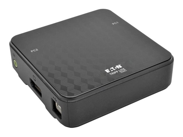 2-Port DisplayPort KVM Switch 4K 60 Hz with Audio Cables and USB Peripheral Sharing