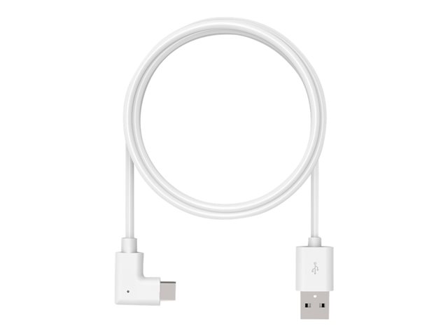 Compulocks 6ft 2.0 USB-A to 90-Degree USB-C Charging Cable Right Angle - USB cable - USB (M) straight to 24 pin USB-C (M) right-angled - 1.83 m - white - for Compulocks Space Galaxy Tab A 8.4\", Space Galaxy Tab S6, Space Kiosk, Space Rise