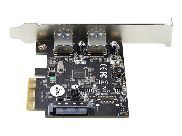 StarTech.com 2-Port USB PCIe Card 10Gbps/port - USB 3.1/3.2 Gen 2 Type-A PCI Express 3.0 x2 Host Controller Expansion Card - Windows/Linux - USB adapter - PCIe 3.0 x4 low profile - USB-C 3.1 Gen 2 x 2 - TAA Compliant