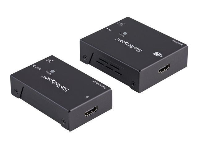 StarTech.com 330 ft. (100 m) HDMI Over CAT5e / CAT6 Extender - HDMI over CAT5e - HDBaseT Extender - 4K30 - HDMI Video Extender (ST121HDBTPW) - Video/audio extender - over CAT 5e/6 - up to 100 m - for P/N: ST121HDBTRP, SVA12M2NEUA, SVA12M5NA