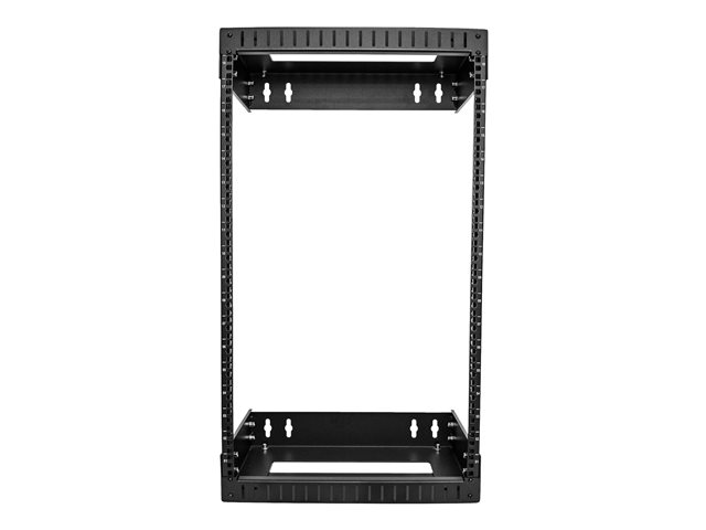 StarTech.com 18U 19\" Wall Mount Network Rack, Adjustable Depth 12-20\" 2 Post Open Frame Server Room Rack for AV/Data/ IT Communication/Computer Equipment/Switch with Cage Nuts & Screws - 18U Adjustable Rack - Rack open frame - 2-post - wall mountable