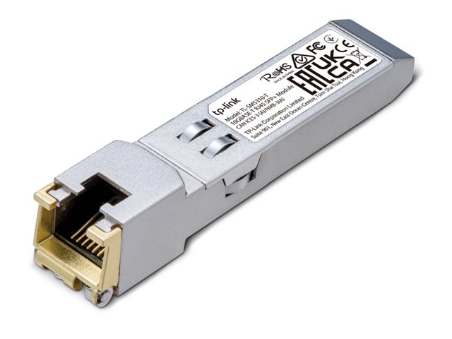 TP-Link TL-SM5310-T V1 - SFP+ transceiver module - 10 GigE, 5 GigE, 2.5 GigE - 100Base-TX, 1000Base-T, 10GBase-T, 2.5GBase-T, 5GBase-T - up to 30 m - for JetStream TL-SG3452XP V1
