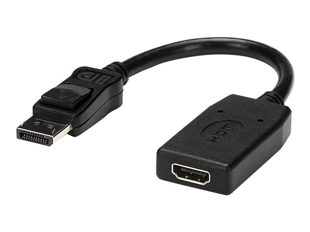 StarTech.com DisplayPort to HDMI Adapter - 1920 x 1200 - DP to HDMI Converter - Plug and Play DisplayPort to HDMI Dongle (DP2HDMI) - Adapter - DisplayPort male to HDMI female - 24 cm - black - for P/N: MST14DP123DP, MSTCDP123DP, SV231QDPU34K, TB3DK2DPPDUE, TB3DKDPMAW, TB3DKDPMAWUE