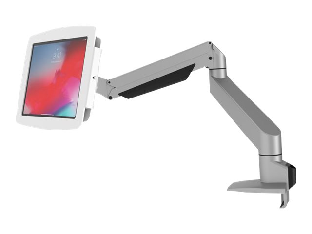 Compulocks Space Reach iPad Adjustable Articulating Mount - Mounting kit (articulating arm, enclosure) - for tablet (adjustable arm) - lockable - high-grade aluminium - white - screen size: 10.2\" - for Apple 10.2-inch iPad (7th generation, 8th generation)