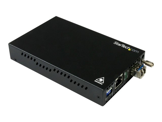 StarTech.com Singlemode (SM) LC Fiber Media Converter for 1Gbe Network - 20km - Gigabit Ethernet - 1310nm - with SFP Transceiver (ET91000SM20) - Fibre media converter - 1GbE - 1000Base-LX, 1000Base-T - RJ-45 / LC single-mode - up to 20 km - 1310 nm - for P/N: SVA12M2NEUA, SVA12M5NA