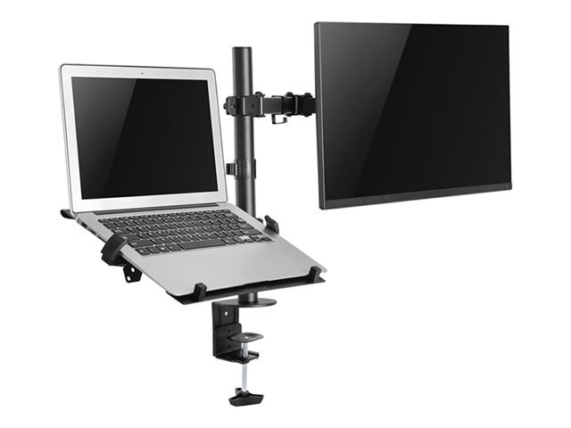 Neomounts FPMA-D550NOTEBOOK - Mounting kit - full-motion - for LCD display / notebook - black - screen size: 10\"-32\" - clamp mountable, grommet, desk-mountable