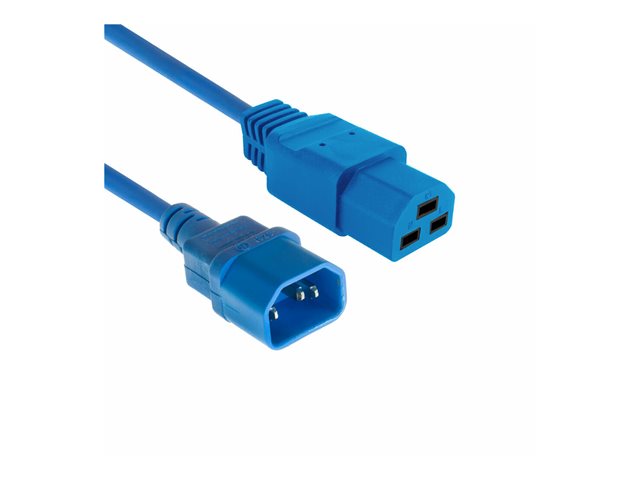 POWERCORD C14 - C21 BU 3.00M. 1 stk