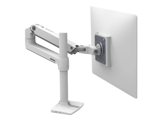 Ergotron LX - Mounting kit (articulating arm) - for Monitor - aluminium, steel - white - screen size: up to 32\" - desk-mountable