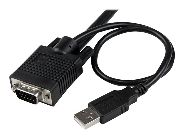 StarTech.com 2 Port USB VGA Cable KVM Switch - USB Powered with Remote Switch - KVM with VGA - Dual Port VGA KVM Switch (SV211USB) - KVM switch - 2 x KVM port(s) - 1 local user - desktop