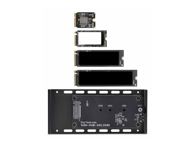 StarTech.com - Storage enclosure - 1 bays (PCIe 4.0 x 4 (NVMe))