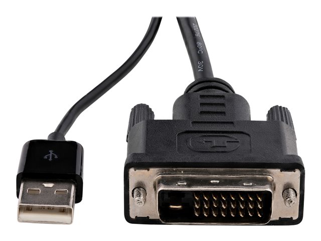 StarTech.com DVI to DisplayPort Adapter - USB Power - 1920 x 1200 - DVI to DisplayPort Converter - Video Adapter - DVI-D to DP (DVI2DP2) - Adapter - dual link - DVI-D (M) to DisplayPort (F) - USB power