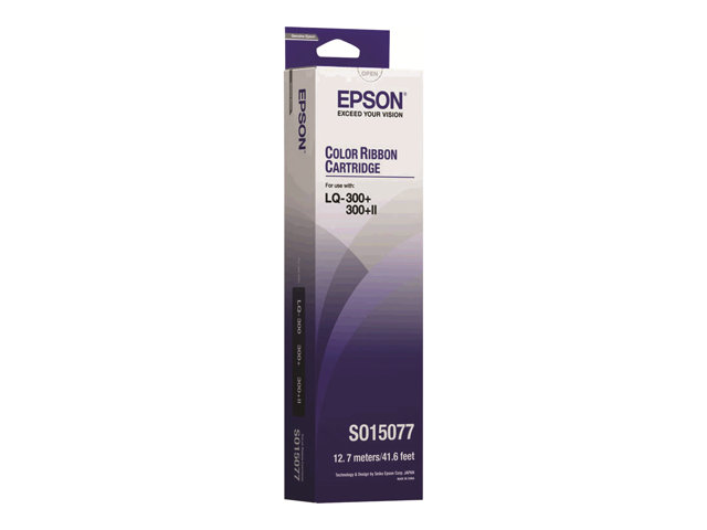 Epson - Black, yellow, cyan, magenta - printer fabric ribbon - for LQ 300, 300+, 300+II, 300+II Colour