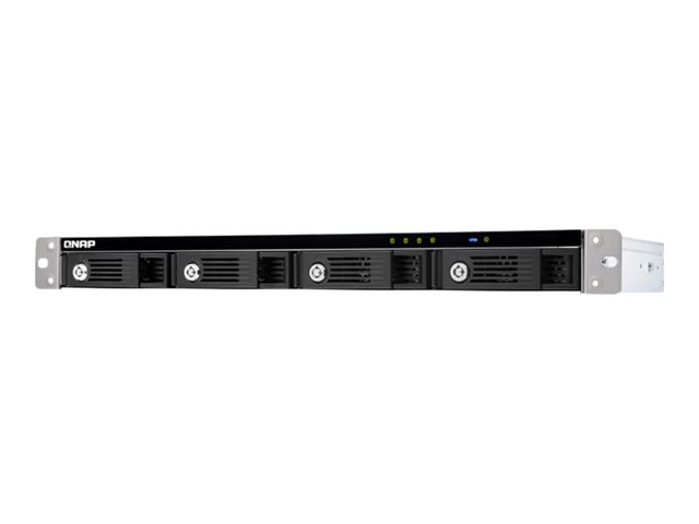 QNAP TR-004U - Hard drive array - 4 bays (SATA-300) - USB 3.1 Gen 1 (external) - rack-mountable - 1U