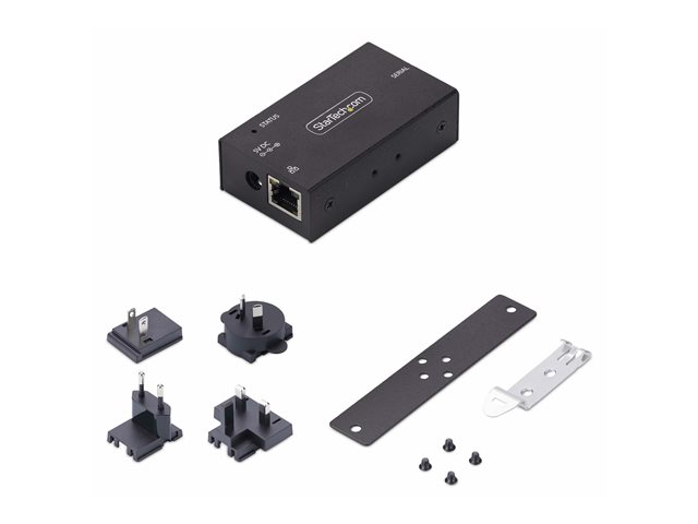 StarTech.com Serial to Ethernet Adapter, IP LAN to RS232 DB9 Converter - Device server - 100Mb LAN, RS-232 - wall / DIN rail mountable - TAA Compliant
