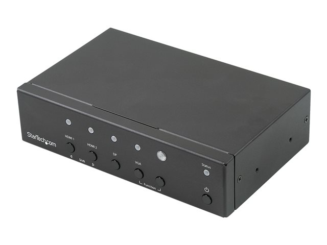 StarTech.com Multi-Input to HDMI Converter Switch - DisplayPort, VGA and Dual-HDMI to HDMI Switch - Priority and Automatic Switch - 4K (HDVGADP2HD) - Video/audio switch - desktop - for P/N: BOX4CABLE