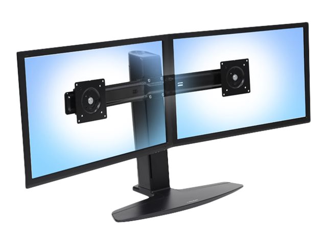 Ergotron Neo-Flex - Stand - for 2 LCD displays - black - screen size: up to 24\"