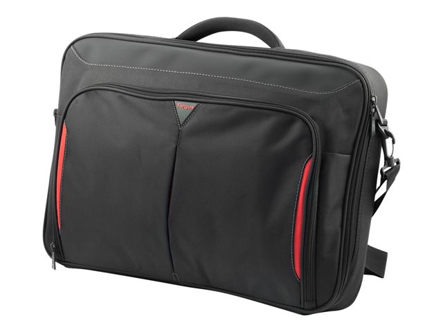 Targus Classic Clamshell - Notebook carrying case - 14\" - black, red