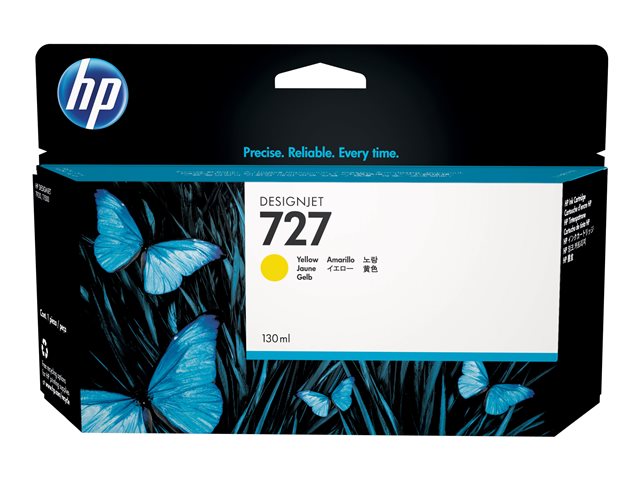 HP 727 - 130 ml - yellow - original - DesignJet - ink cartridge - for DesignJet T1500, T1530, T2500, T2530, T920, T930