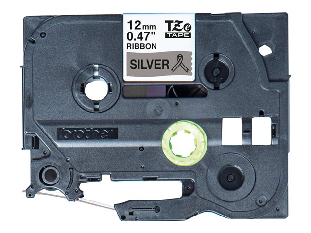 Brother TZe-R931 - Satin - black on silver - Roll (1.2 cm x 4 m) 1 cassette(s) ribbon tape - for Brother PT-D210, D600, H110, H200, P-Touch PT-1005, E310, P900, P-Touch Cube Plus PT-P710