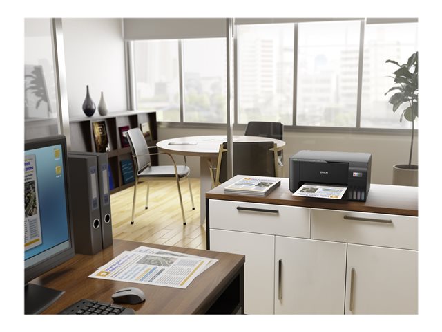 Epson EcoTank ET-2815 - Multifunction printer - colour - ink-jet - refillable - A4 (media) - up to 10 ppm (printing) - 100 sheets - USB, Wi-Fi - black