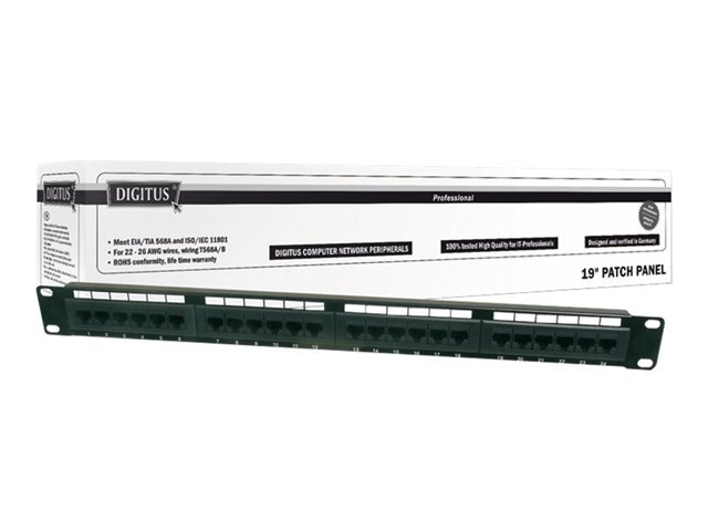 DIGITUS CAT 5E PATCH PANEL UNSHIELD