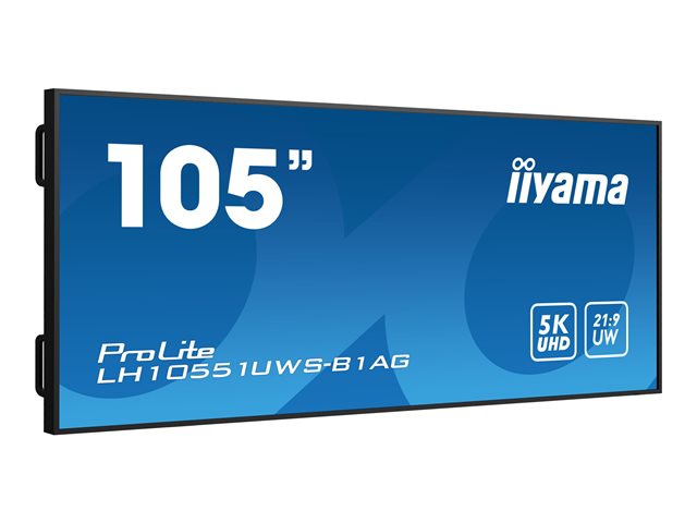 iiyama ProLite LH10551UWS-B1AG - 105\" Diagonal Class (104.7\" viewable) LED-backlit LCD display - digital signage - 5K UHD (2160p) 5120 x 2160 - black