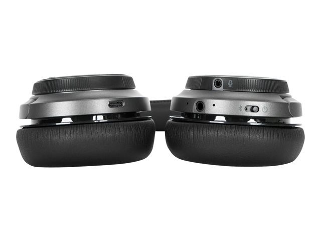 Targus AEH104GL - Headset - on-ear - convertible - Bluetooth - wireless, wired - 3.5 mm jack - noise isolating - black