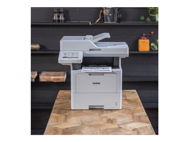 Brother MFC-L6710DW - Multifunction printer - B/W - laser - A4/Legal (media) - up to 50 ppm (copying) - up to 50 ppm (printing) - 520 sheets - 33.6 Kbps - USB 2.0, Gigabit LAN, Wi-Fi(n)