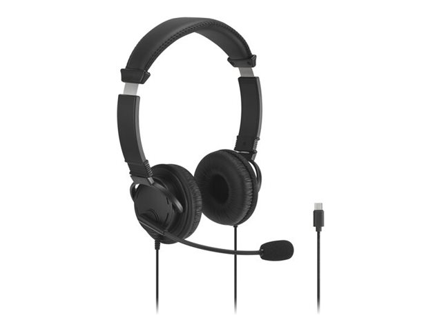 Kensington - Headset - on-ear - wired - USB-C - black