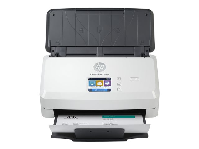 HP Scanjet Pro N4000 snw1 Sheet-feed - Document scanner - CMOS / CIS - Duplex - 216 x 3100 mm - 600 dpi x 600 dpi - up to 40 ppm (mono) - ADF (50 sheets) - up to 4000 scans per day - USB 3.0, LAN, Wi-Fi(n)