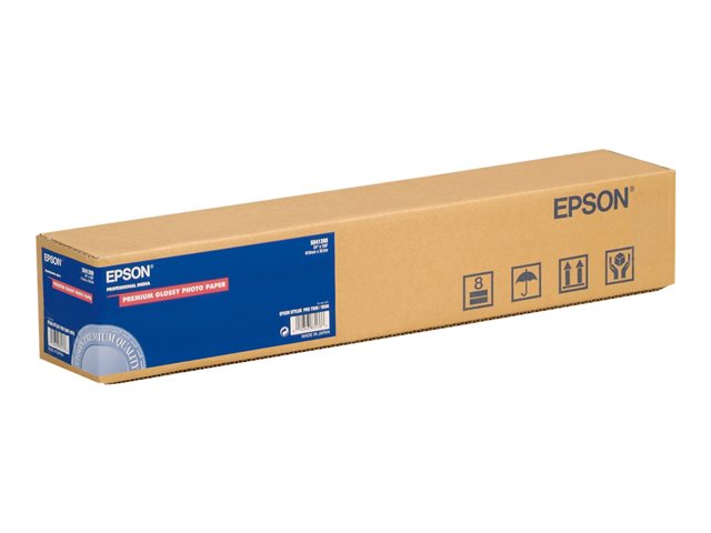 Epson Premium Glossy Photo Paper - Glossy - resin coated - Roll (61 cm x 30.5 m) - 165 g/m² - 1 roll(s) photo paper - for SureColor SC-P10000, P20000, P7500, P9500, T2100, T3100, T3400, T3405, T5100, T5400, T5405