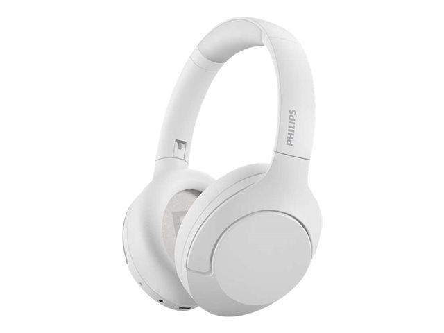 Philips TAH8506 - Headphones with mic - full size - Bluetooth - wireless, wired - active noise cancelling - 2.5 mm jack - white