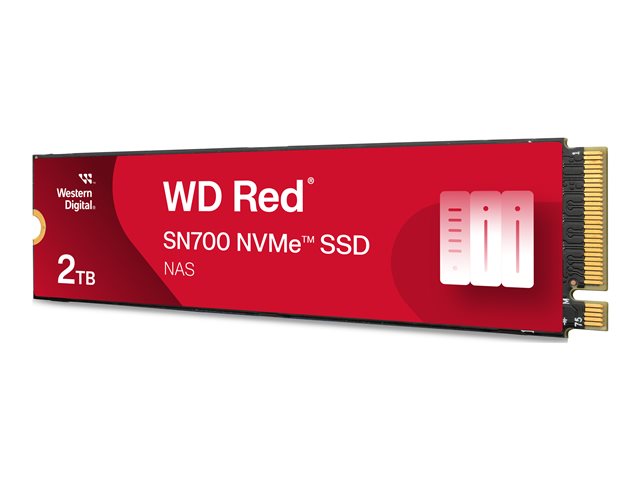 WD Red SN700 WDS200T1R0C-68BDK0 - SSD - 2 TB - internal - M.2 2280 - PCIe 3.0 x4 (NVMe)