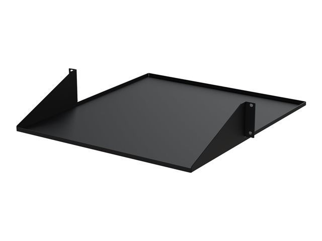 StarTech.com 2U 19\" 2-Post Network Rack Cabinet Shelf, 20in Deep Center Mount Cantilever Tray Rackmount Shelf for AV/Data Equipment Enclosure with Cage Nuts & Screws 75lb Weight Capacity - 2U Fixed Rack Shelf (CABSHF2POST2) - Rack shelf - 2-post - central - black - 2U - 19\" - for P/N: 2POSTRACK42