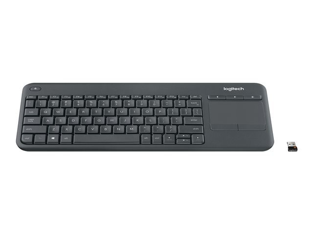Logitech® Wireless Touch Keyboard K400 Plus - DARK - FRA