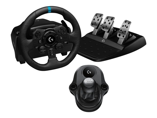 Logitech G G923 - Wheel, pedals and gear shift lever set - wired - for PC, Sony PlayStation 4, Sony PlayStation 5